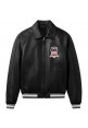 Avirex Icon Jacket - Icon Black Leather Jacket For Mens