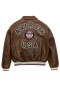 Avirex Icon Jacket - Icon Brown Leather Jacket For Mens