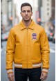 Avirex Icon Jacket - Icon Yellow Leather Jacket For Mens