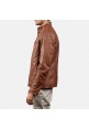 Mens Ionic Leather Brown Jacket