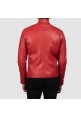 Mens Ionic Leather Red Jacket