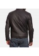 Mens Ionic Leather Black Jacket