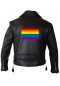 Mens LGBTQ Leather Jacket