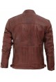 The Vincént: Distressed Motorcycle Leather Jacket