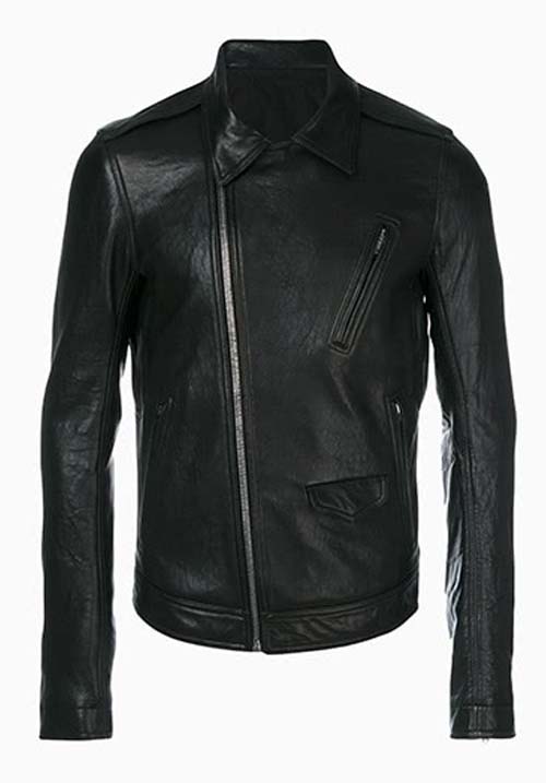 Black Leather Jacket Kids A-7