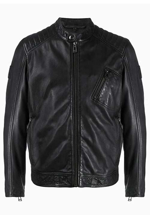 Black Leather Jacket Kids A-8