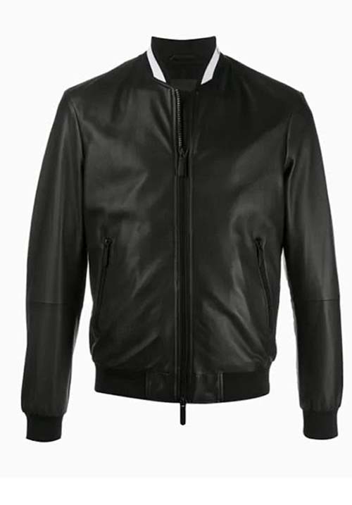 Black Leather Jacket Kids A-9