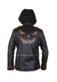 Boy's The Killing Suicide Squad Comic Villain Slim Fit Hooded Leather Jacket