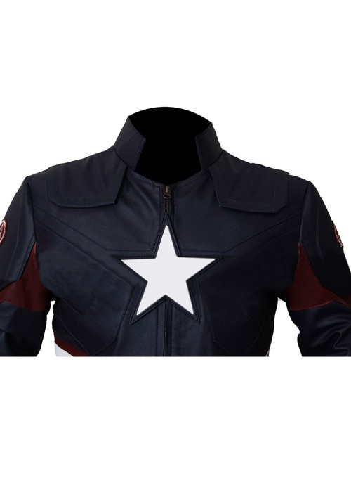 Kids Captain America Leather Jacket