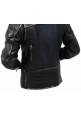 Mens Motorcycle Distressed Black Real Leather Jacket
