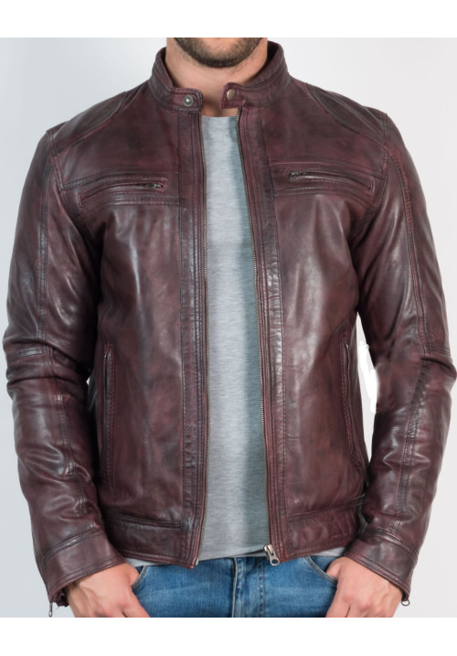 Men's New Fashion Leather Jacket