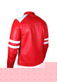 Fight Club Brad Pitt Tyler Durden Kids Red Leather Jacket