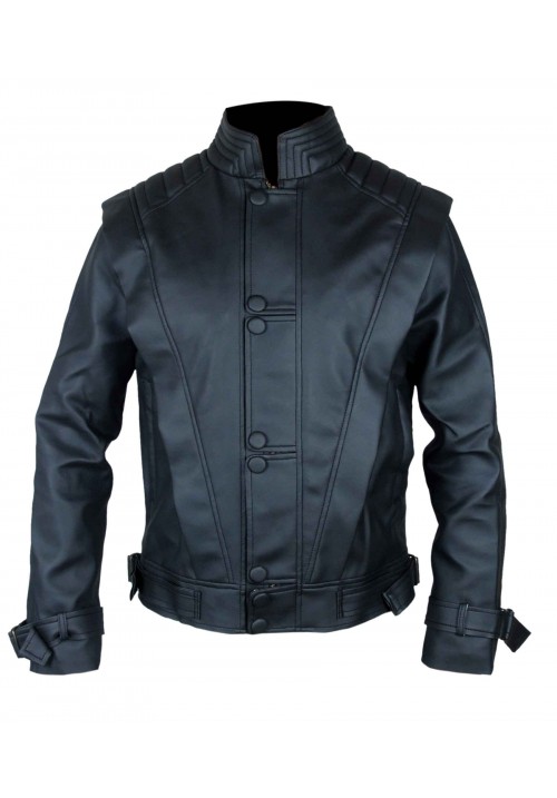 Kids Michael Jackson Black Thriller Synthetic Leather Jacket