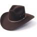 Longmire Leather Hat - Classic Men’s Brown Suede Cowboy Hat