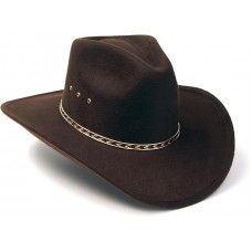Longmire Leather Hat - Classic Men’s Brown Suede Cowboy Hat