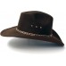 Longmire Leather Hat - Classic Men’s Brown Suede Cowboy Hat