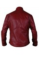 Man Of Steel Superman Kids Red Leather Jacket with Superman Logo