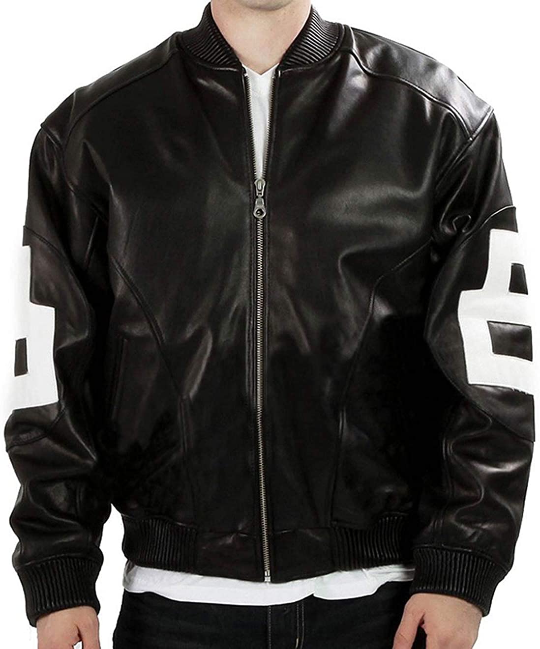 8 Ball Jacket New York For Men - New York Jackets — detail alternate view 2 showing back 8 ball graphic and color blocking