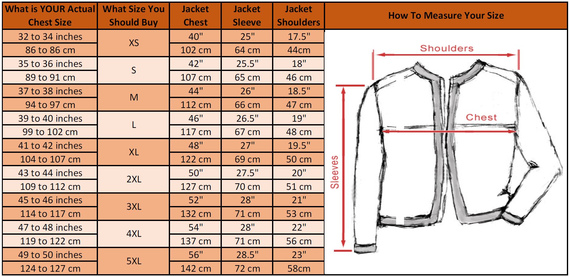 Avirex Icon Jacket - Icon Black Leather Jacket For Mens mens sizing chart measurement guide
