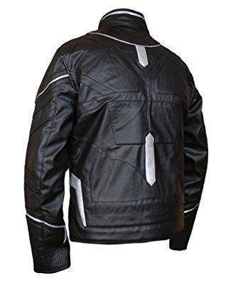 Kids jacket - Endgame - Black Panther Jacket — detail view showing leather texture and stitching quality