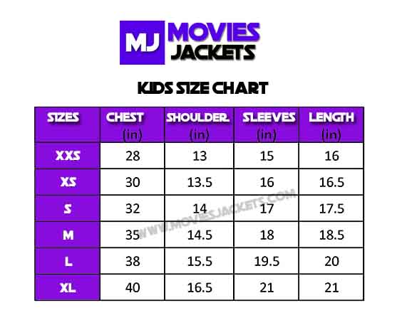 Kids Jacket Size Chart