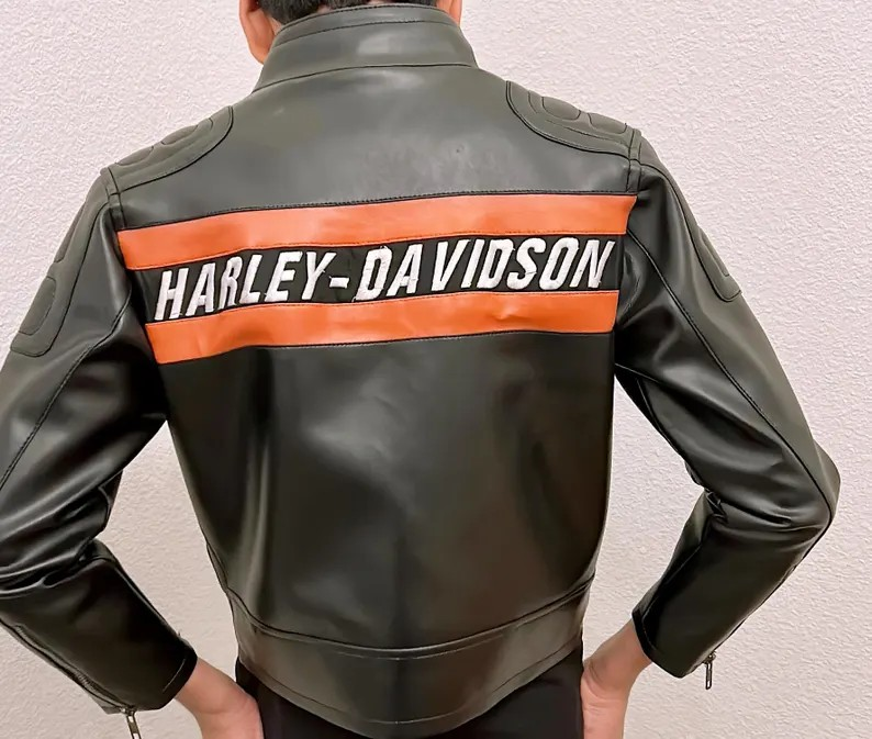 boys black leather jacket