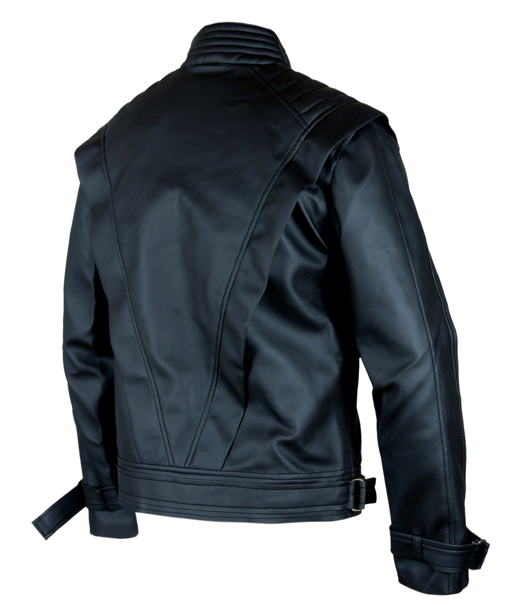 MICHAEL JACKSON COSTUME BLACK THRILLER — lifestyle angle demonstrating the jacket's versatile styling and front zipper
