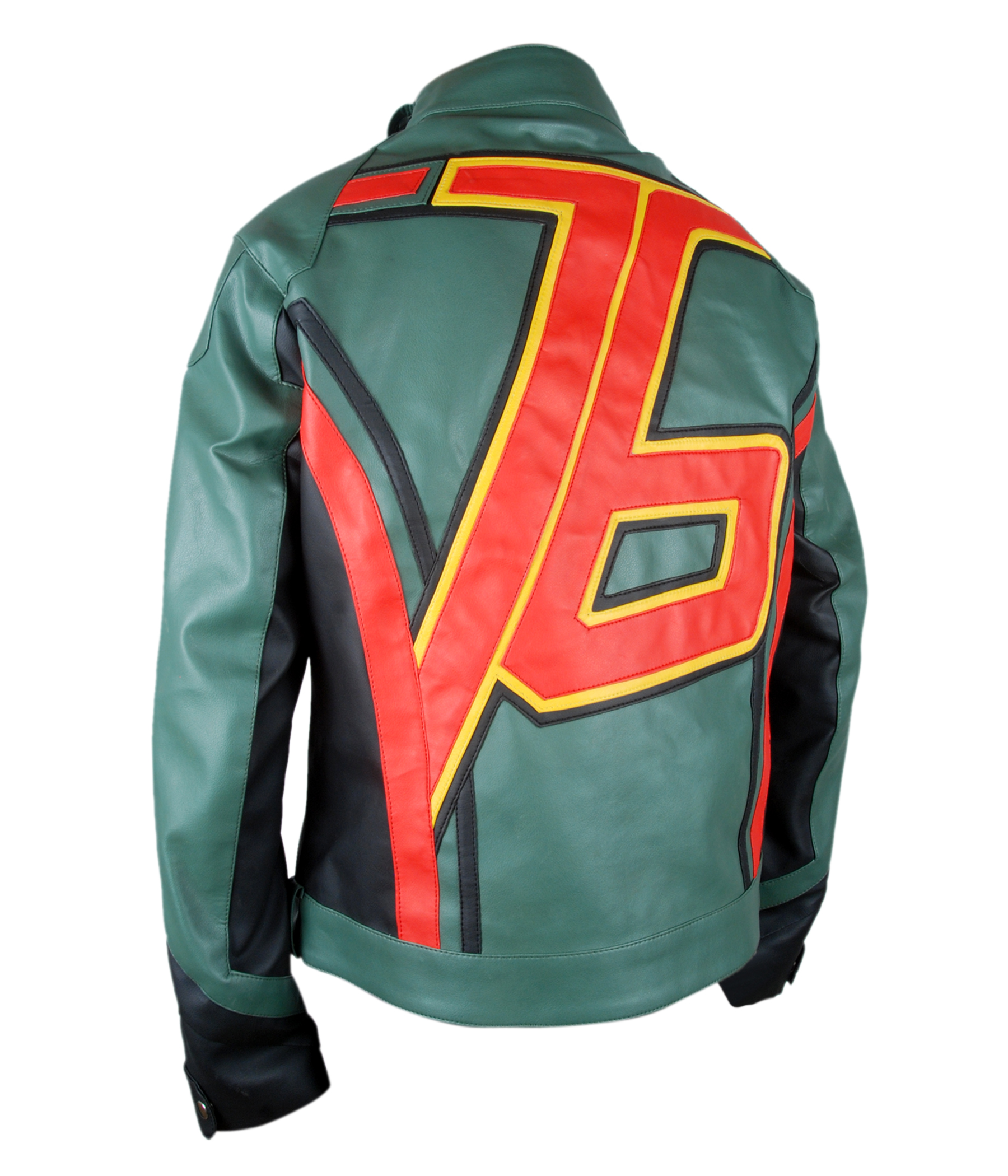 76-Green — back view showing jacket details and fit