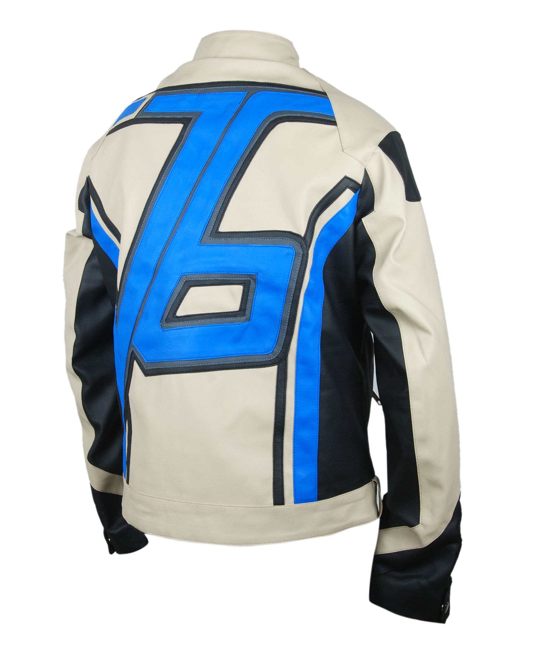 76-Beige alternate view showing the jacket's back and overall silhouette