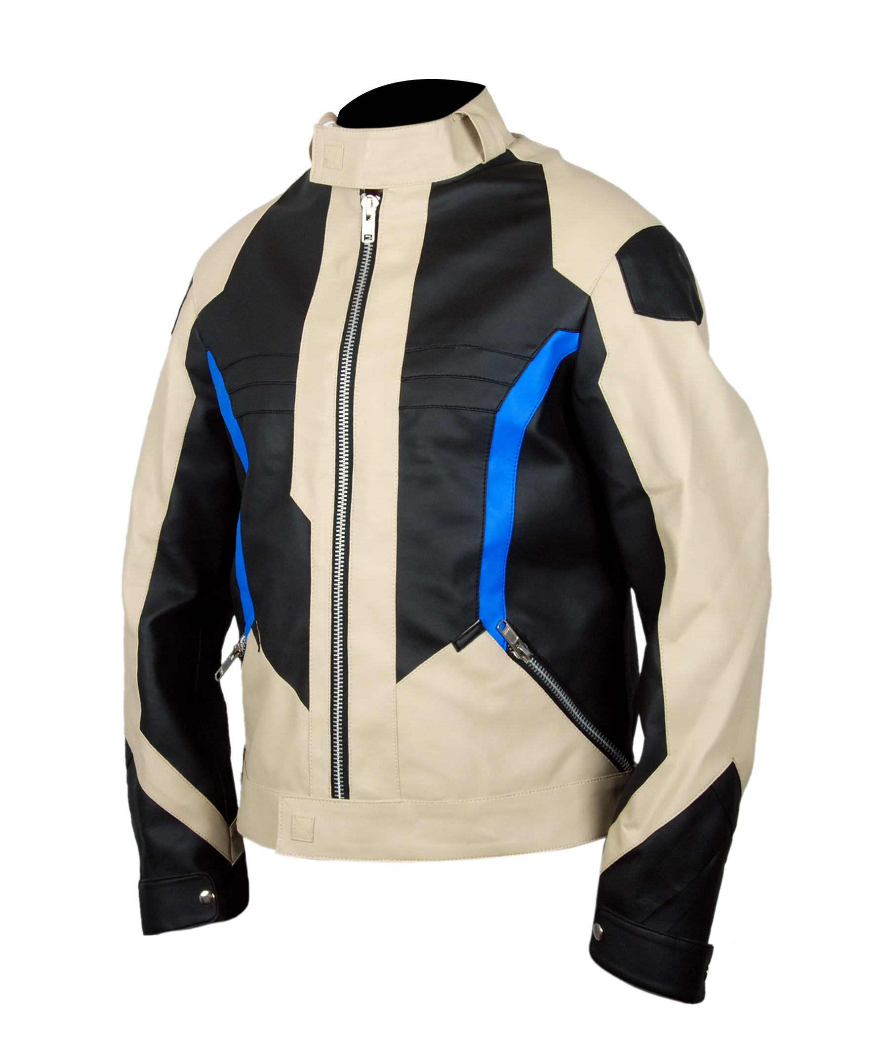 76-Beige alternate view showing the jacket's side and sleeve details