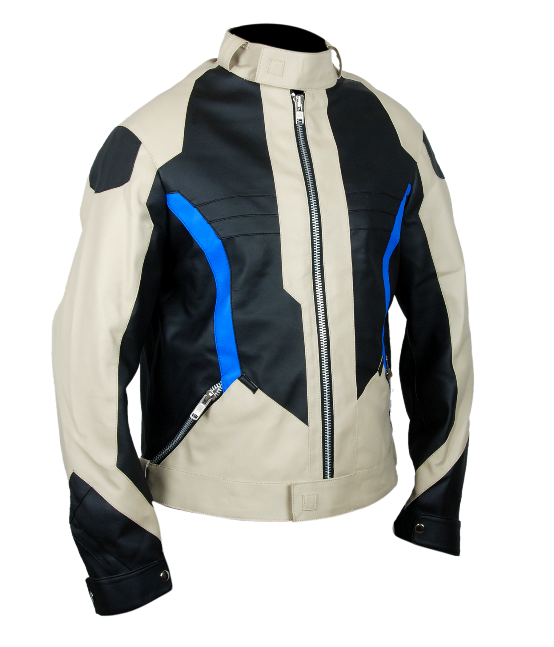 76-Beige final view showing the jacket's overall design and fit