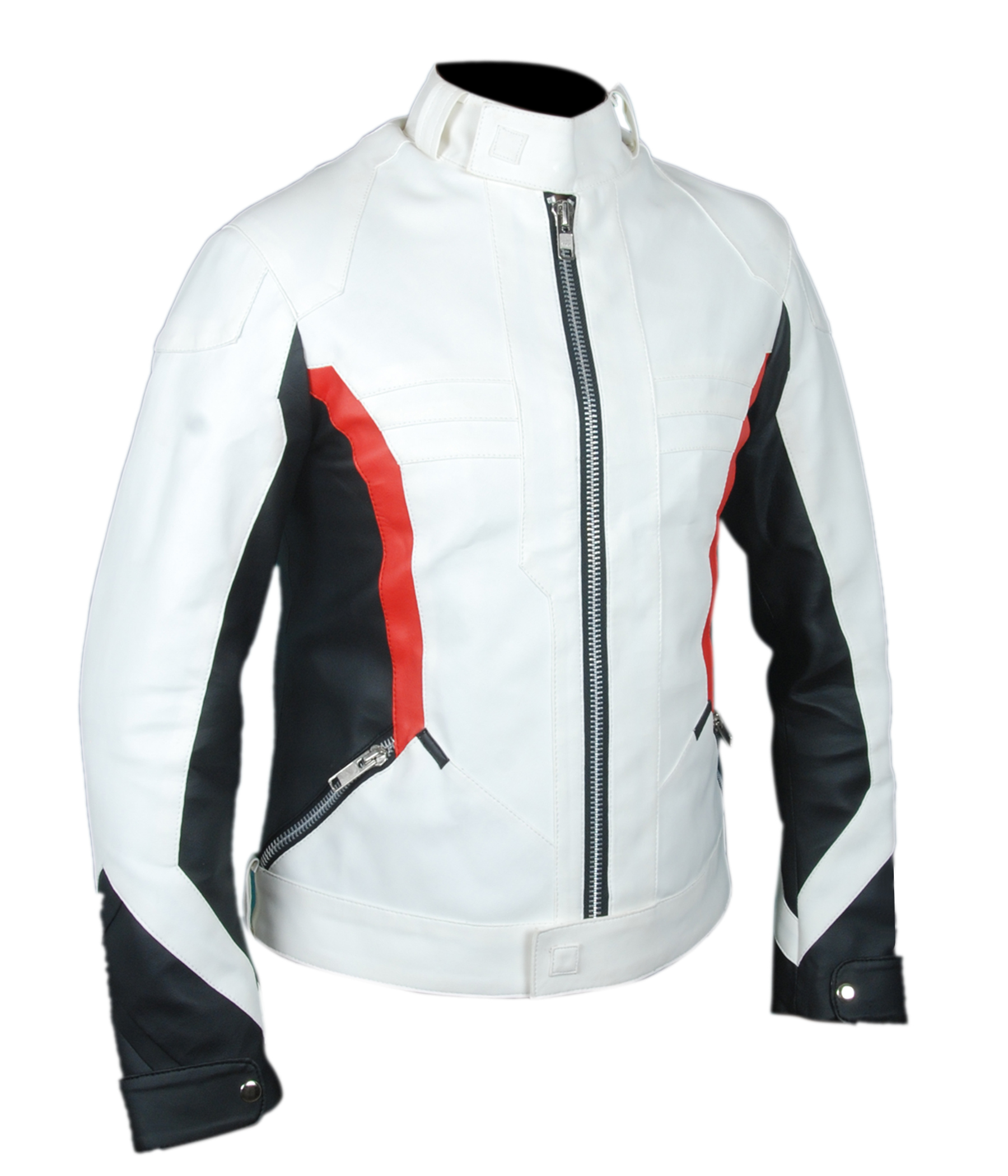 76-White — alternate view showing the jacket's back and shoulder fit
