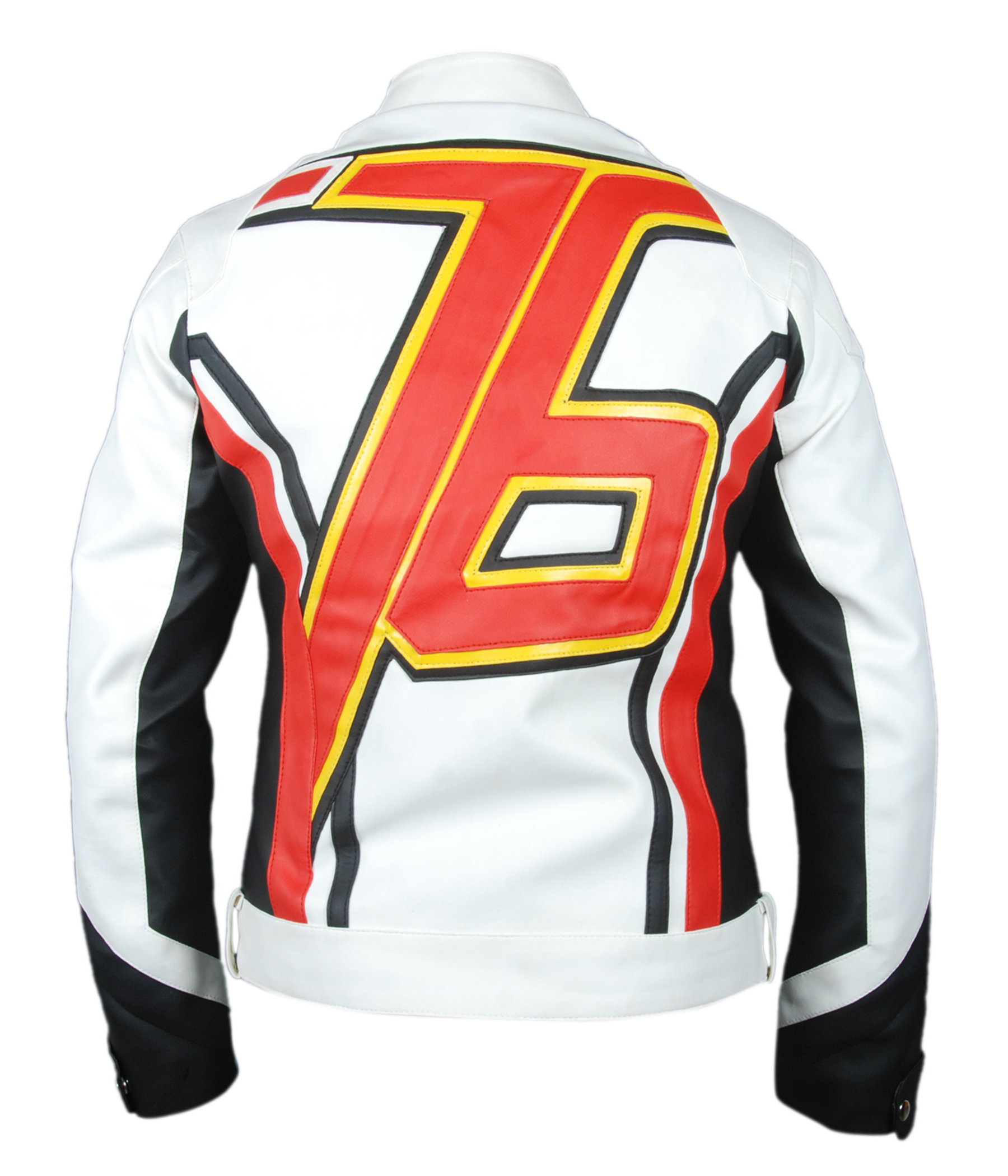 76-White — detail view showing the jacket's sleeve and pocket design