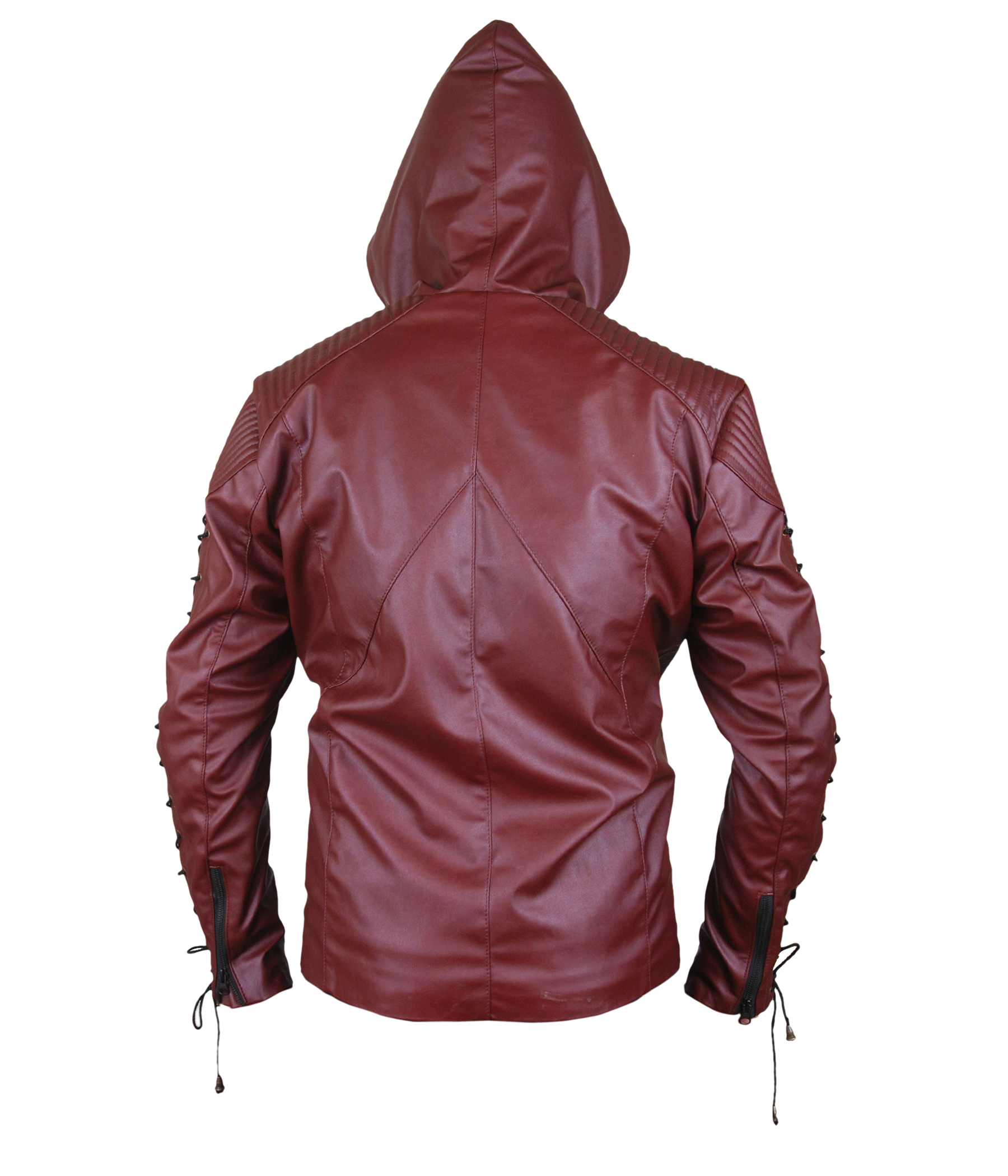 Arrow-Arsenal detail view of the jacket's side and stitching