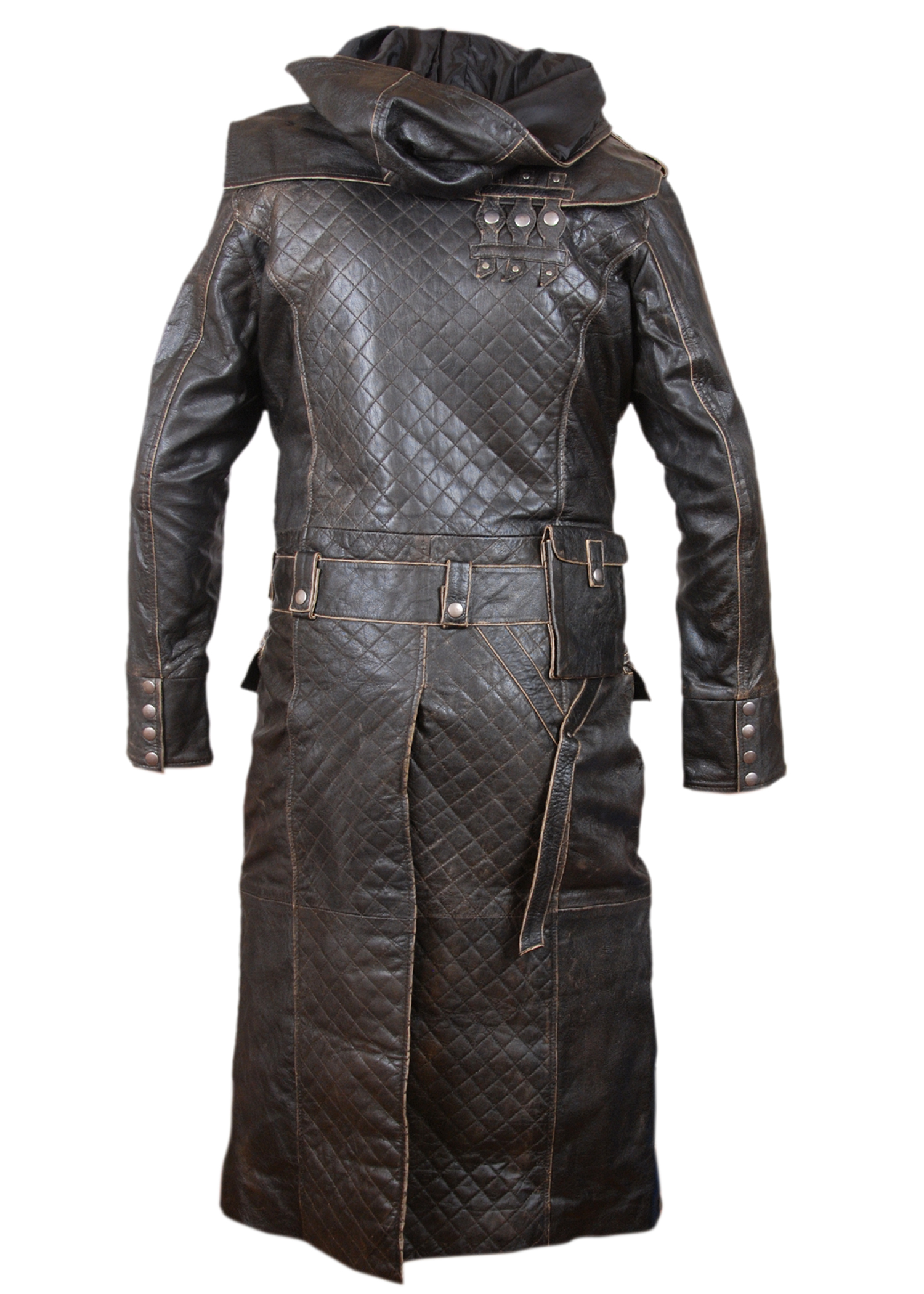 Assasin-Creed jacket detail view showing pocket and zipper