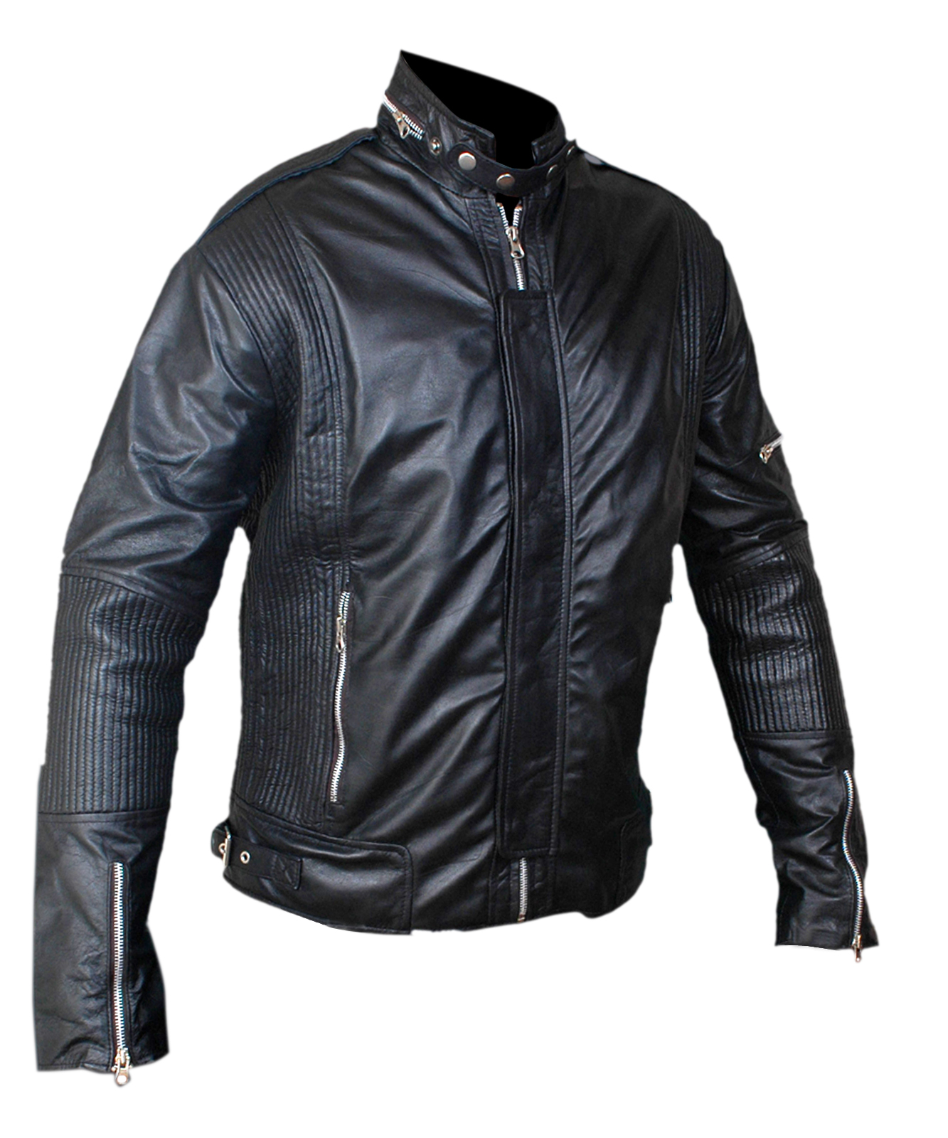 Daft-Punk-Black — detail view of sleeve and zipper hardware