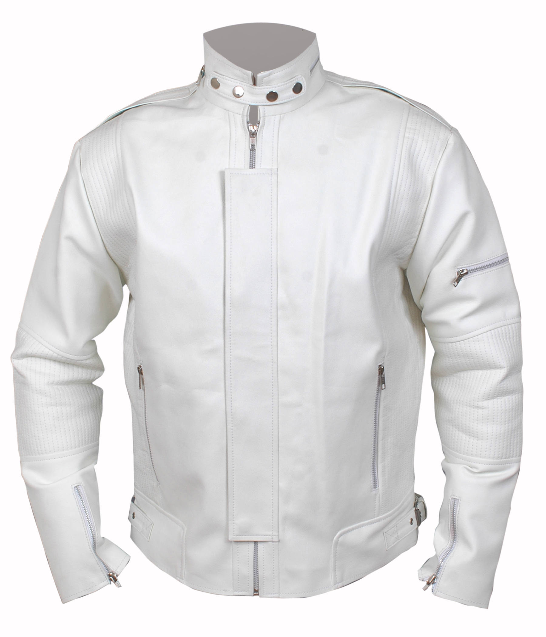 Daft-Punk-White — main product photo showing the jacket's sleek white design and futuristic silhouette