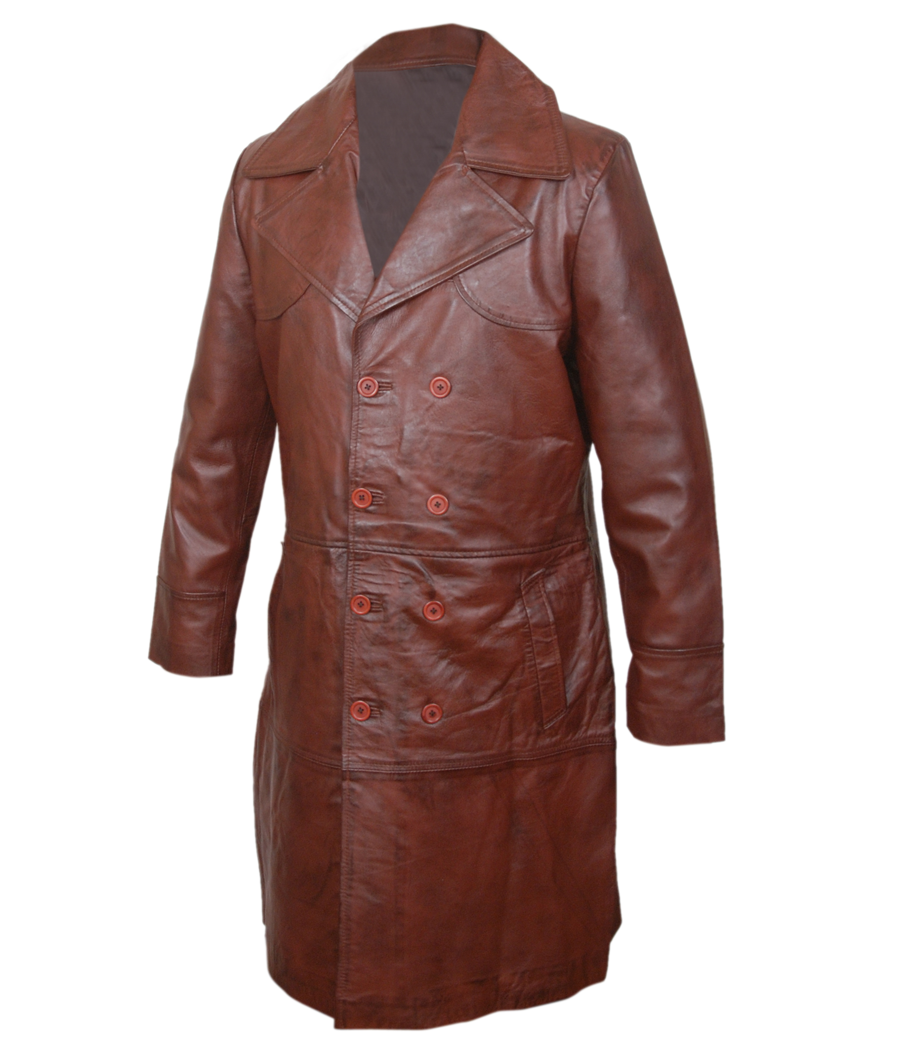 Deadshot-Coat — close-up of the collar and shoulder detailing