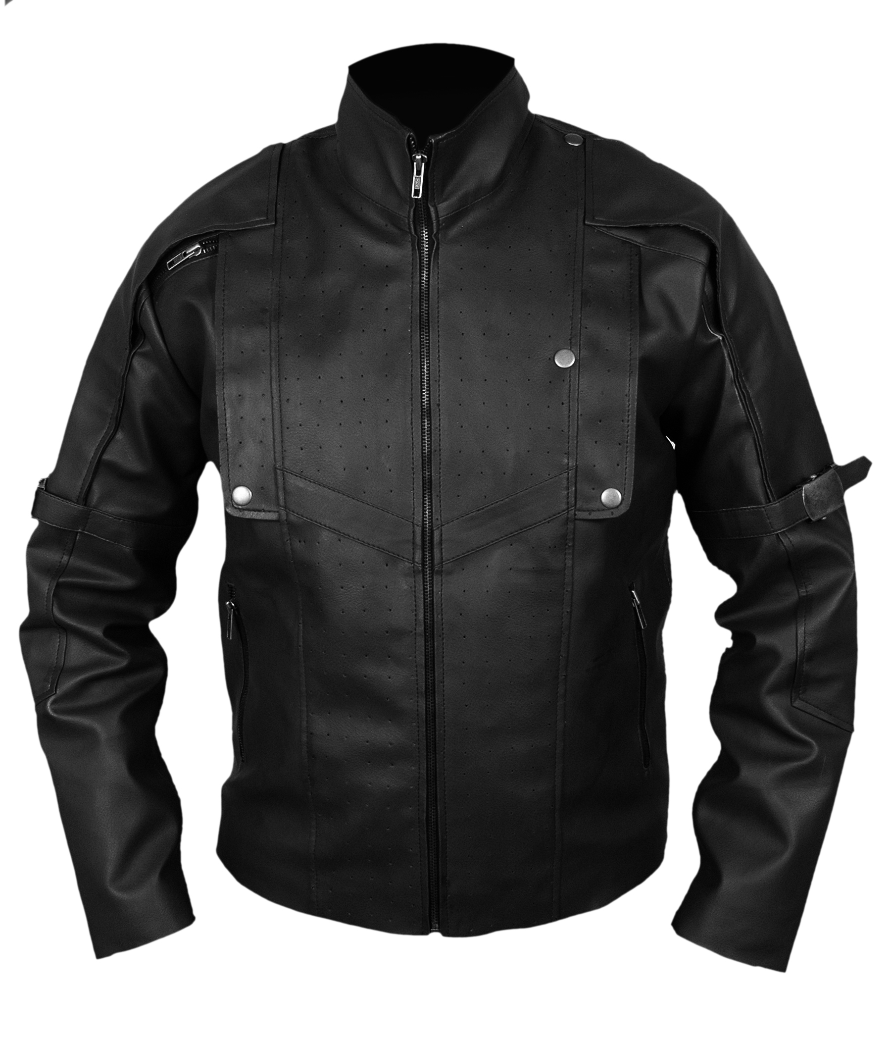 Guardian-Black leather jacket main product photo