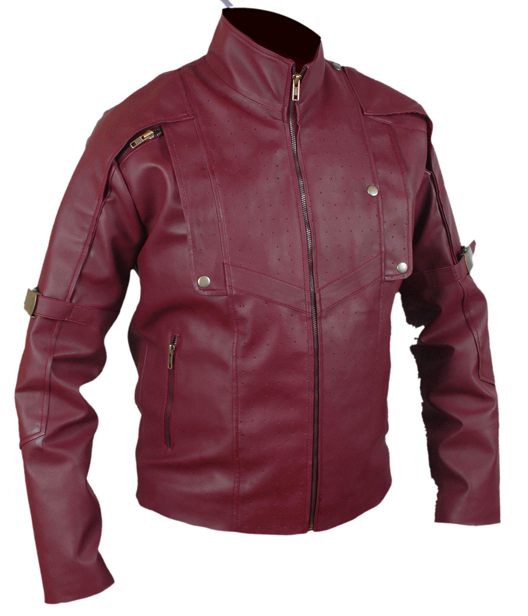 Guardian-Faux jacket – side view showing fit and sleeve detail