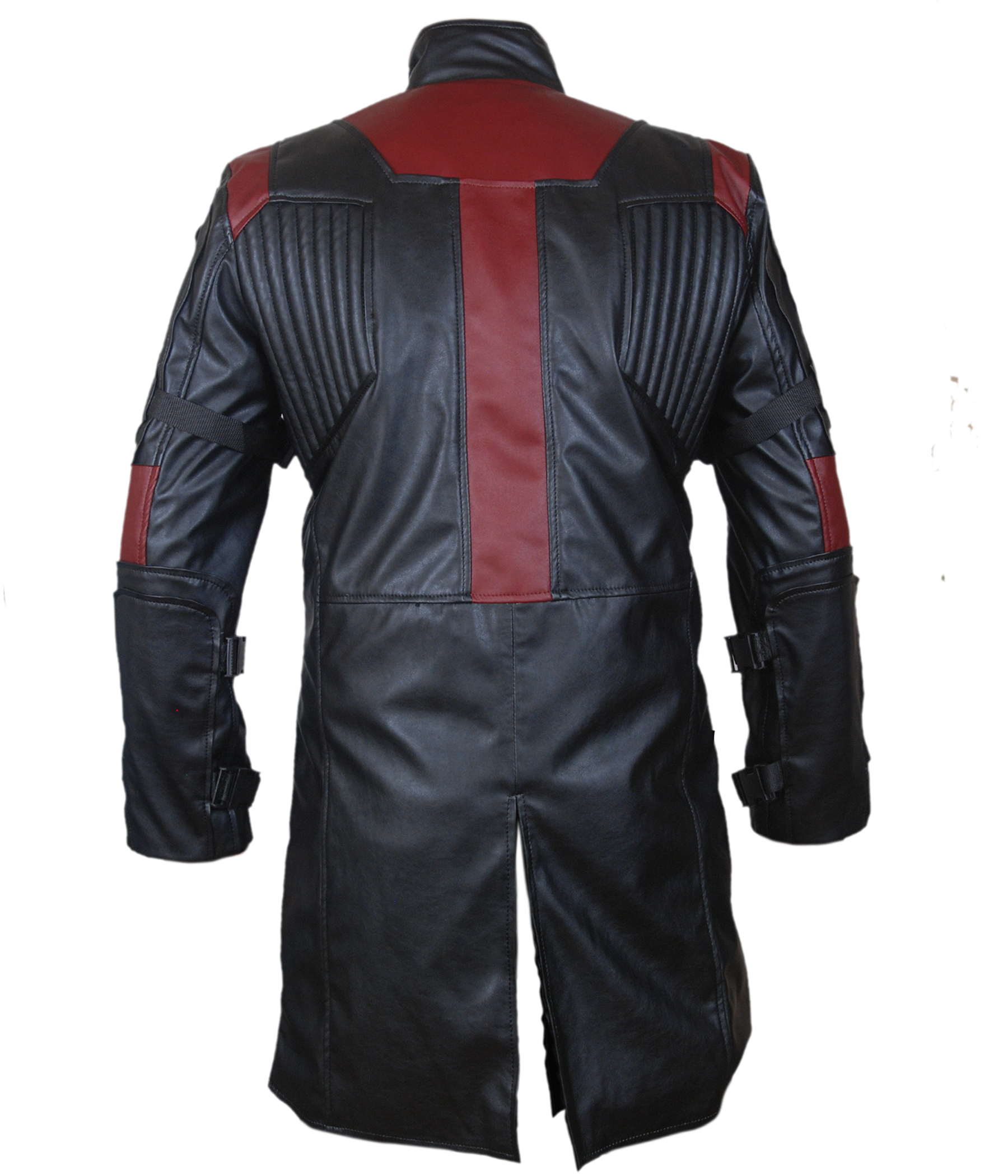 Hawk-Eye-Coat — detail view of collar and stitching