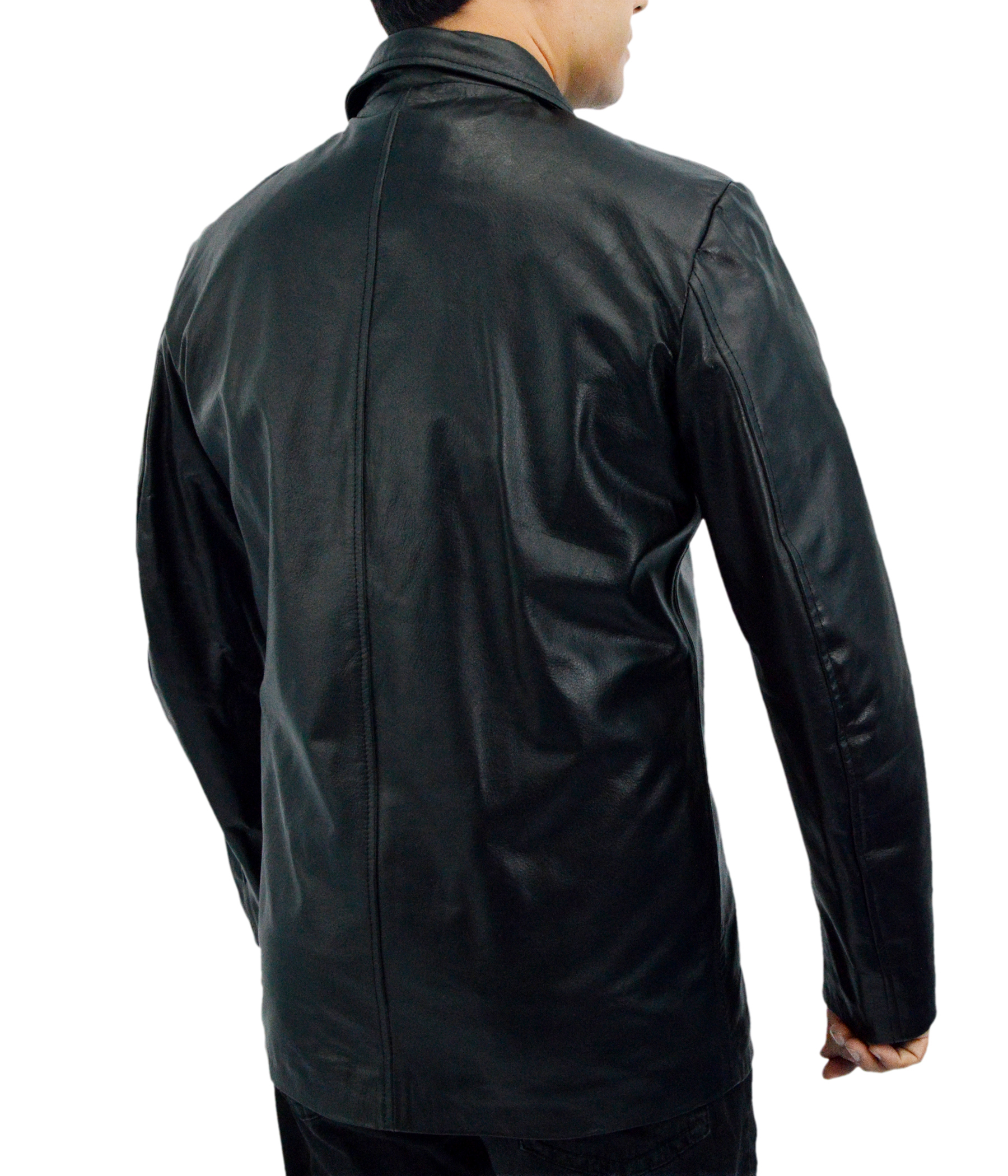 Max-Pyne back view showing jacket length and fit