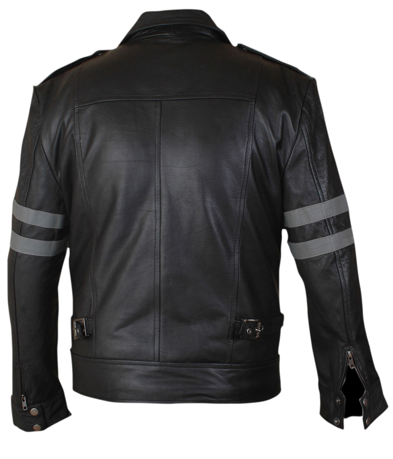 Recident -Evil — detail view showing the jacket's textured fabric and stitching