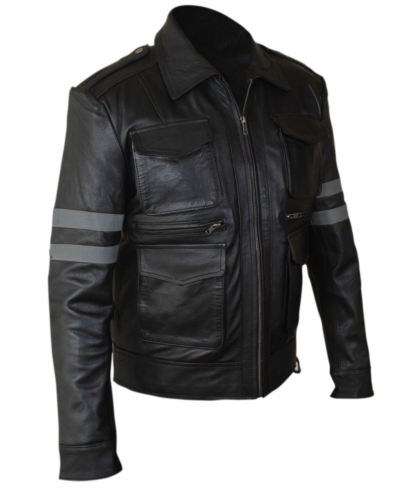 Recident -Evil — side view showing the jacket's silhouette and fit