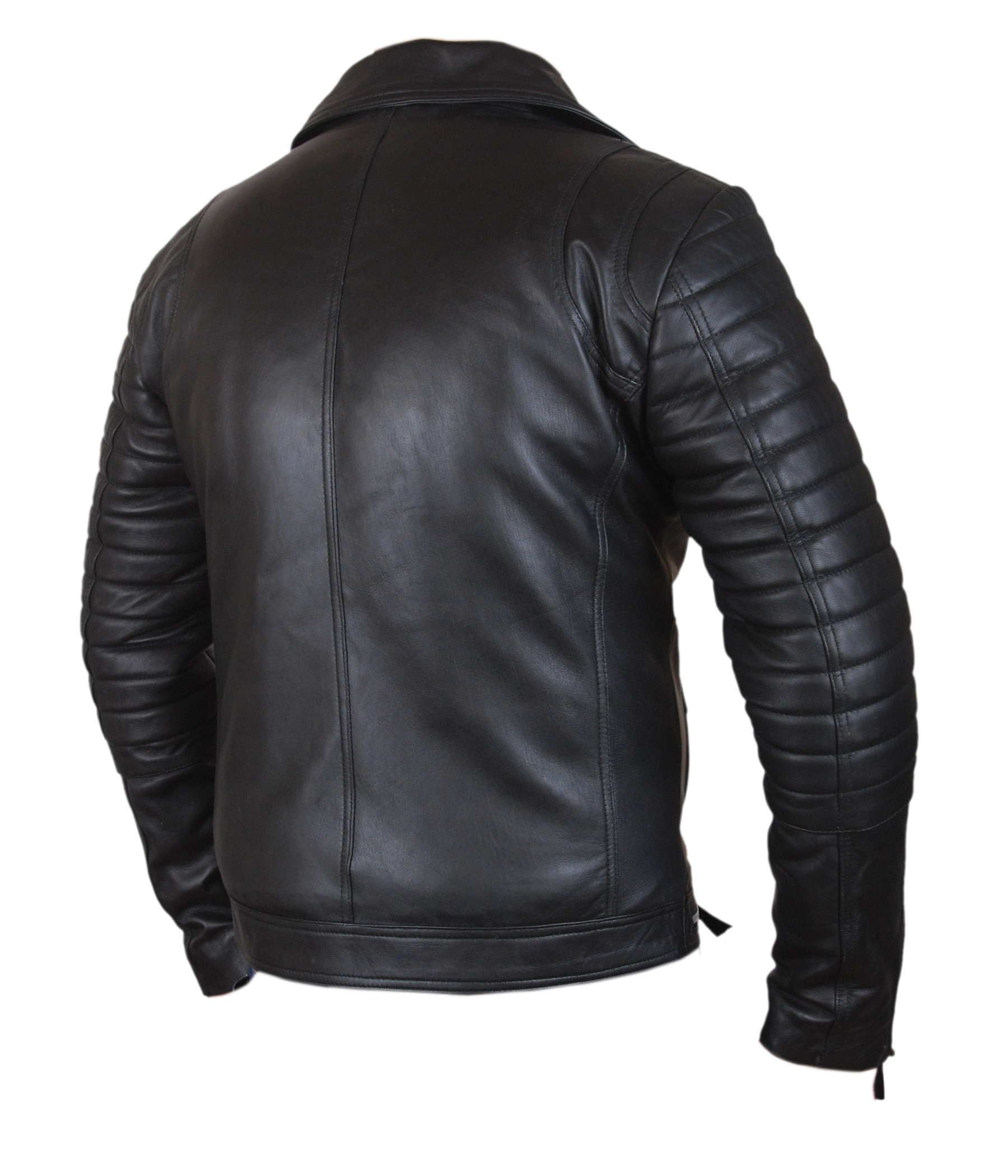 Red-Lining-Biker — side view showing pocket and stitching detail