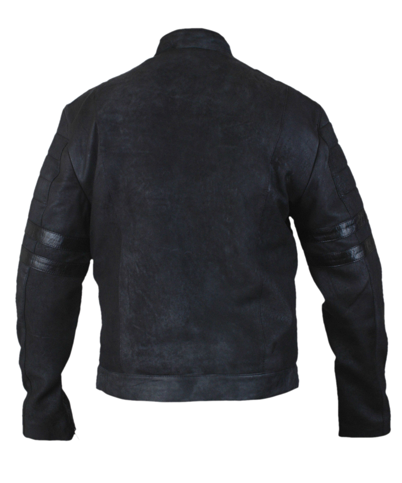 Retro-Black — detail view showing zipper and collar stitching