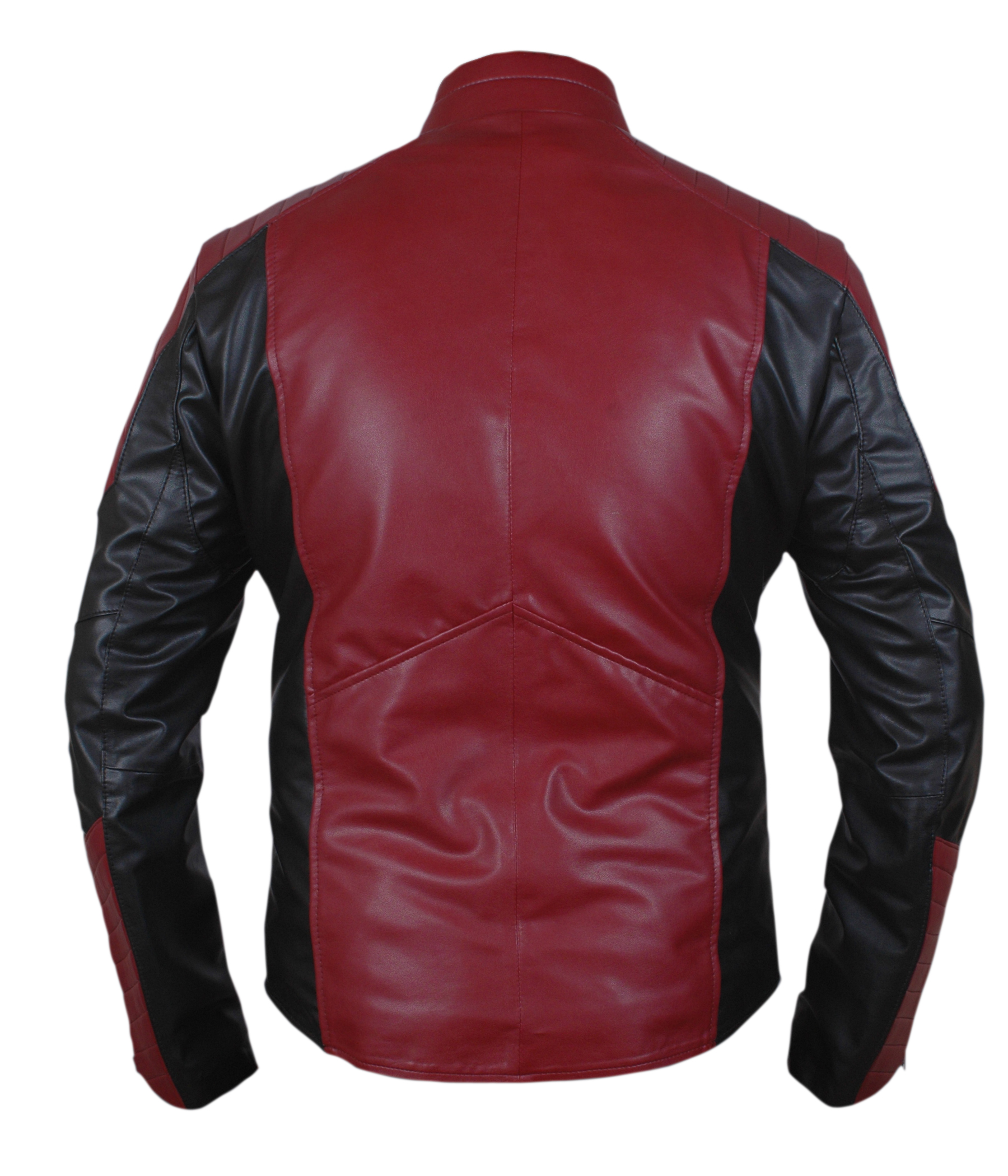 Spider-Man-Plain — detail view of the jacket's texture and stitching