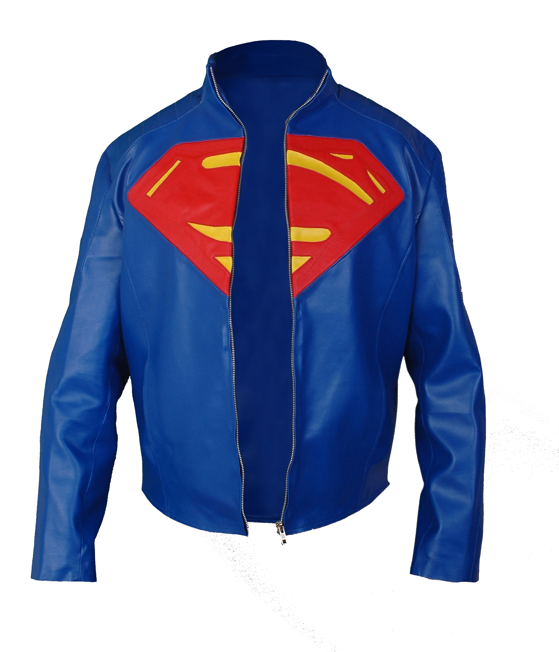 Superman-Blue — final alternate view showing the jacket's overall silhouette
