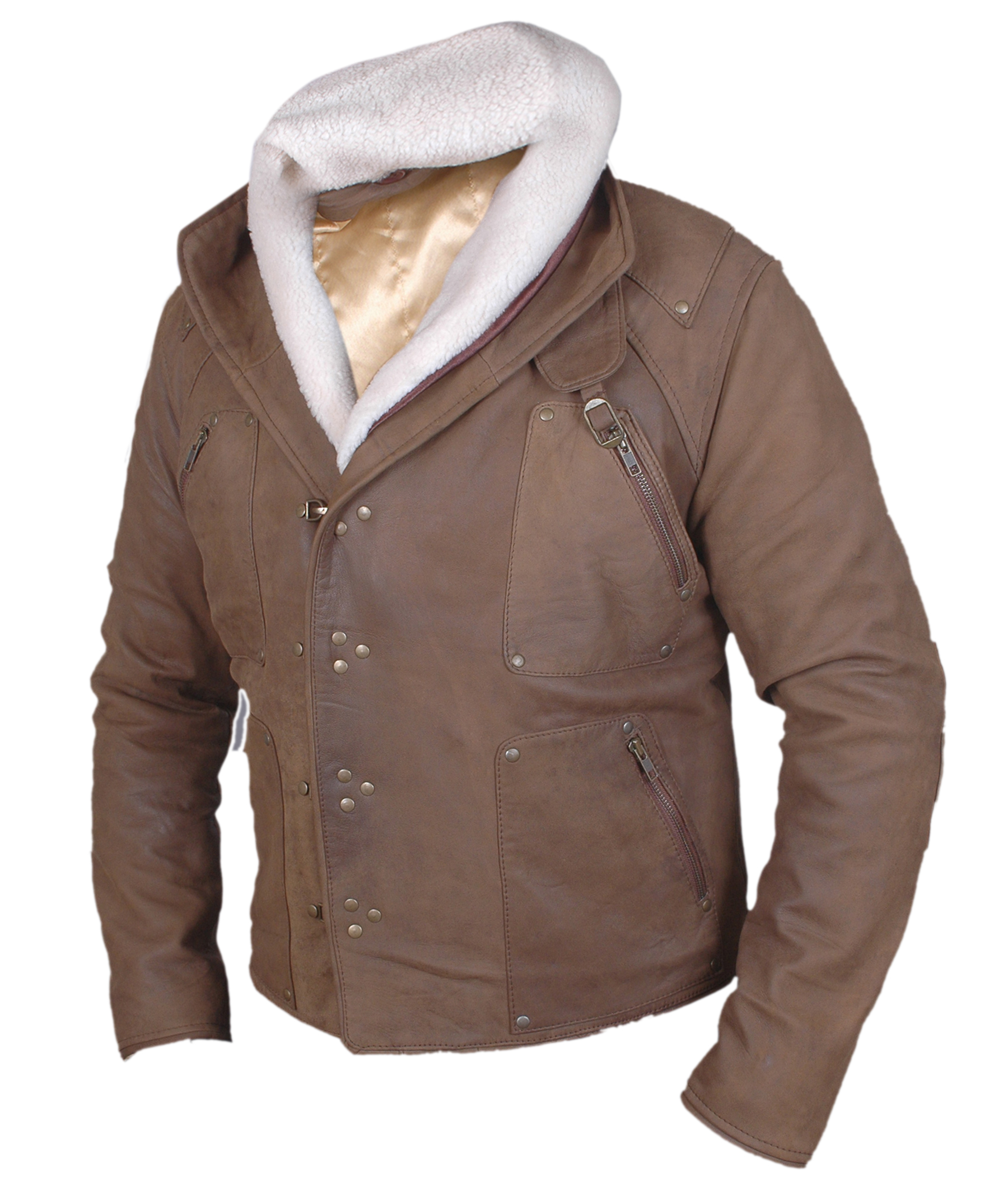 Wolfenstein jacket alternate view showing side and sleeve detail