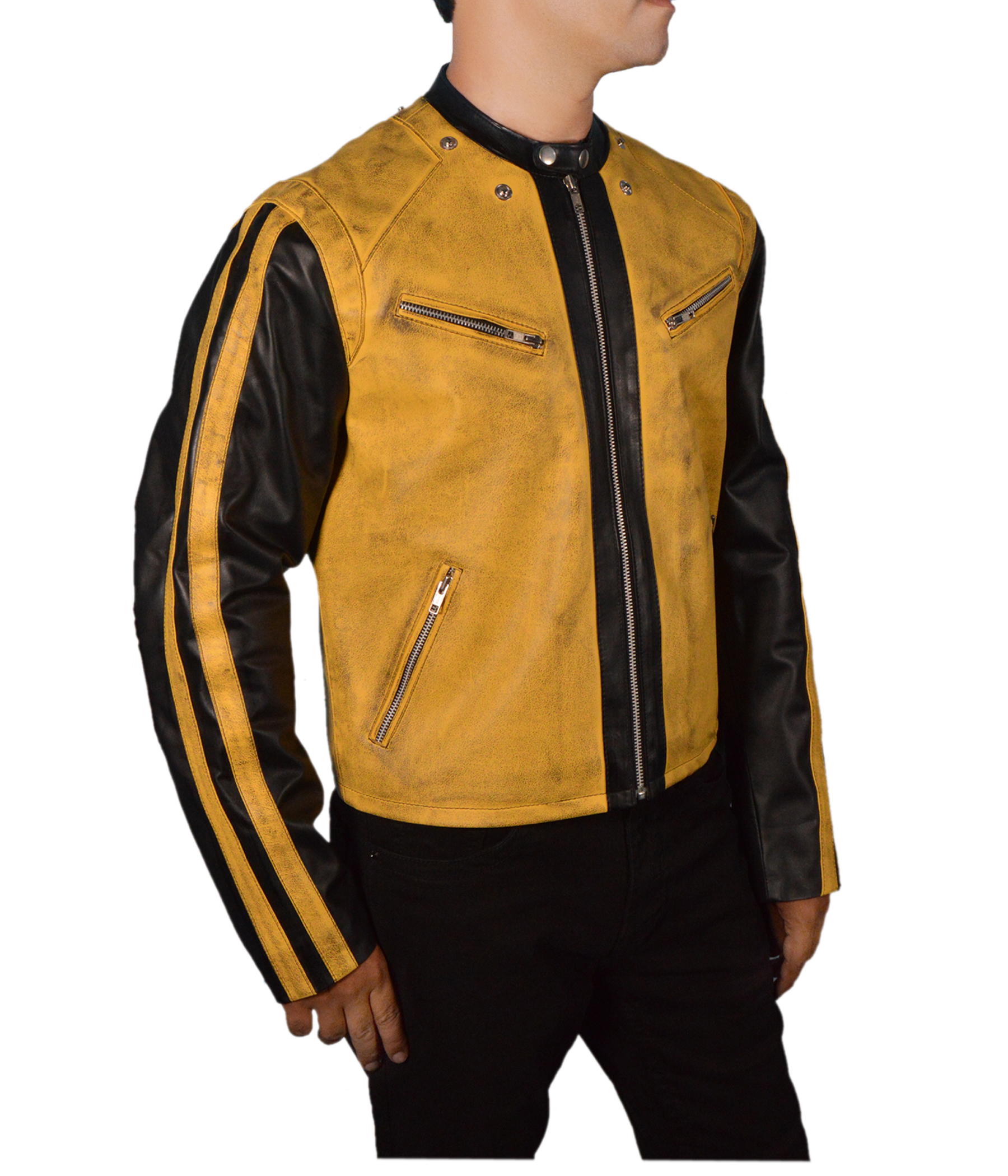 Wolfenstein-2 jacket - alternate view showing side and zipper details